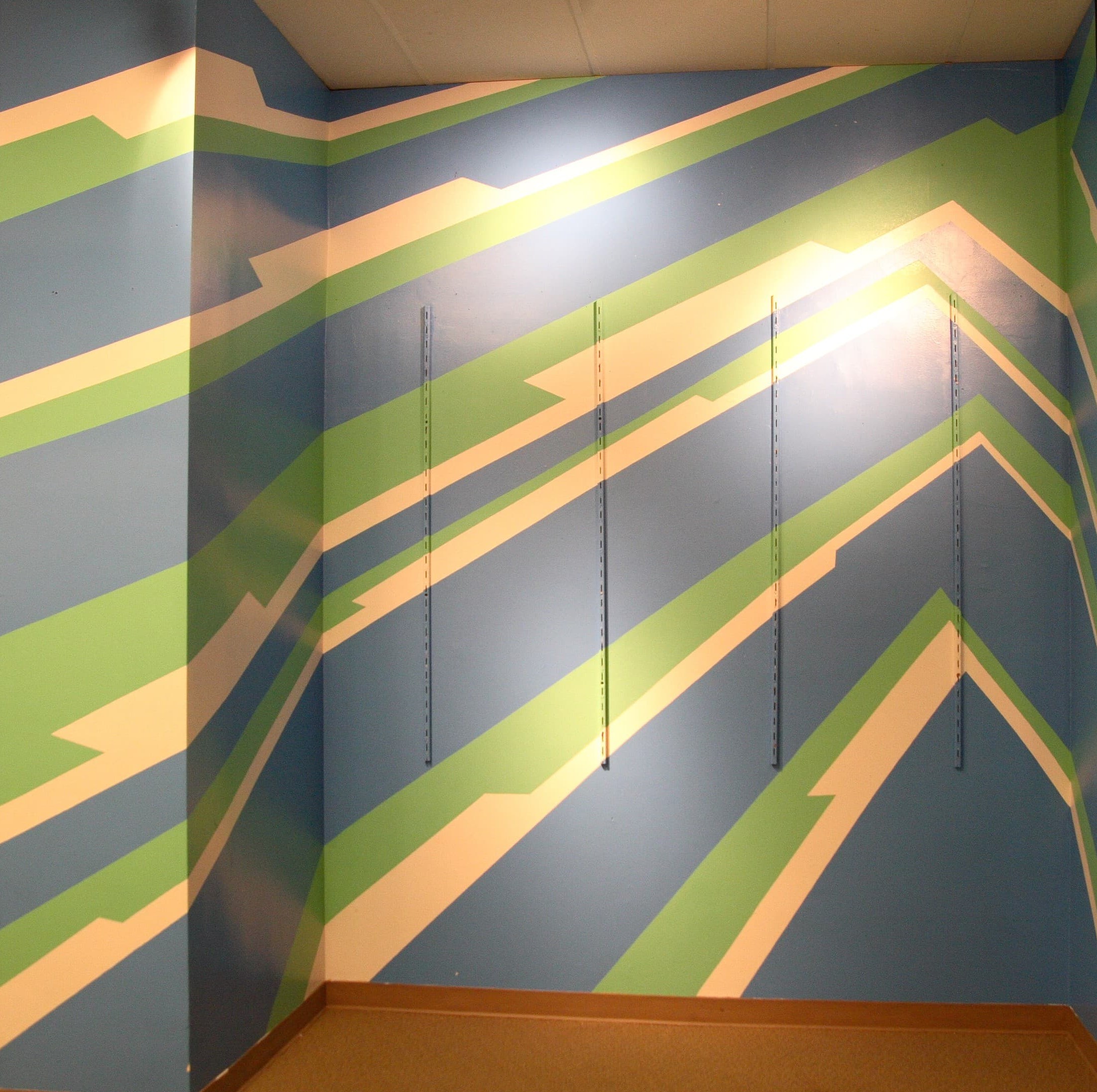 Macy's Young Men's department mural painted